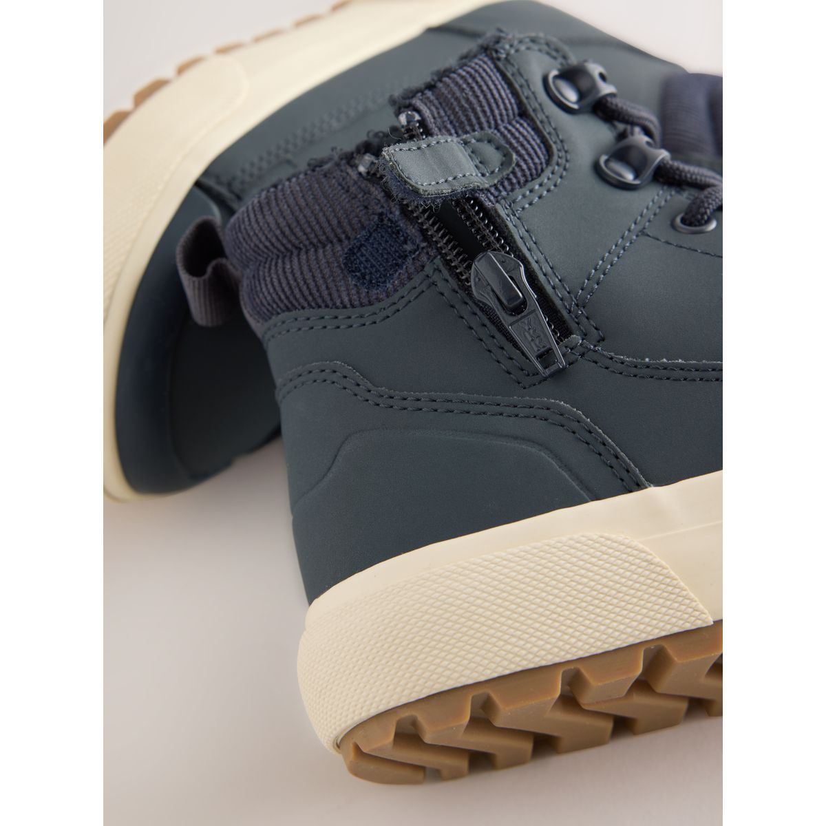 Bottines montantes à doublure chaude bleu marine, NEXT