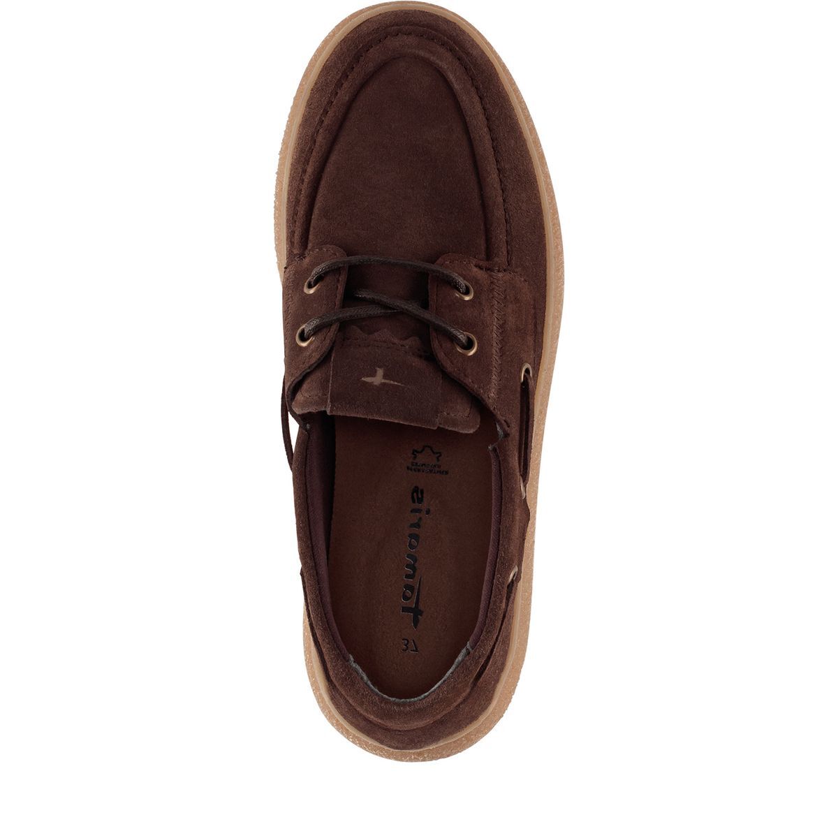 Mocassin en cuir marron mocca, TAMARIS