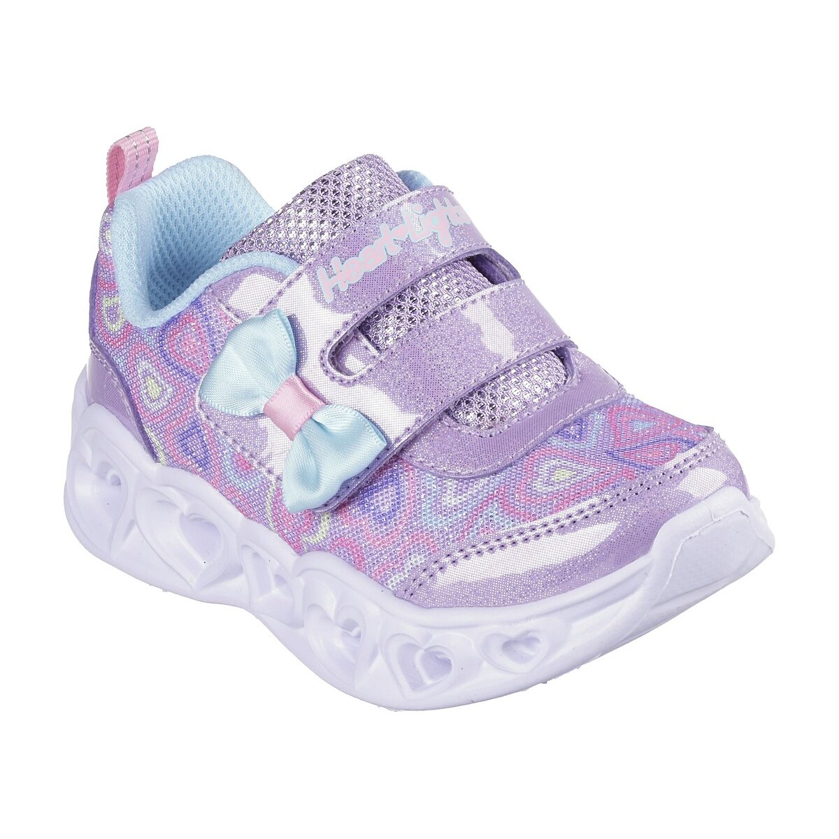 Baskets lumineuses Heart Lights - Boogie Land lavande, SKECHERS