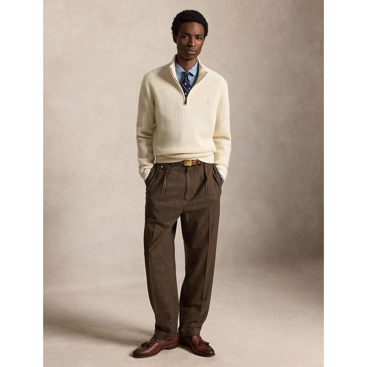 Pull camionneur, en laine mélangée crème, POLO RALPH LAUREN