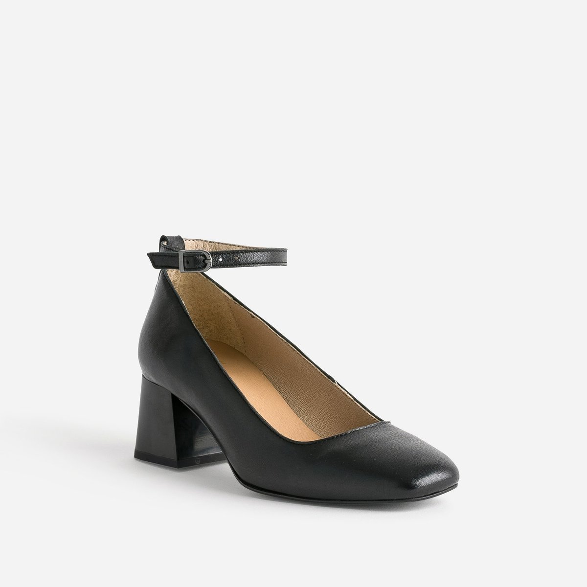 Escarpin en cuir BERLIN noir, ERAM