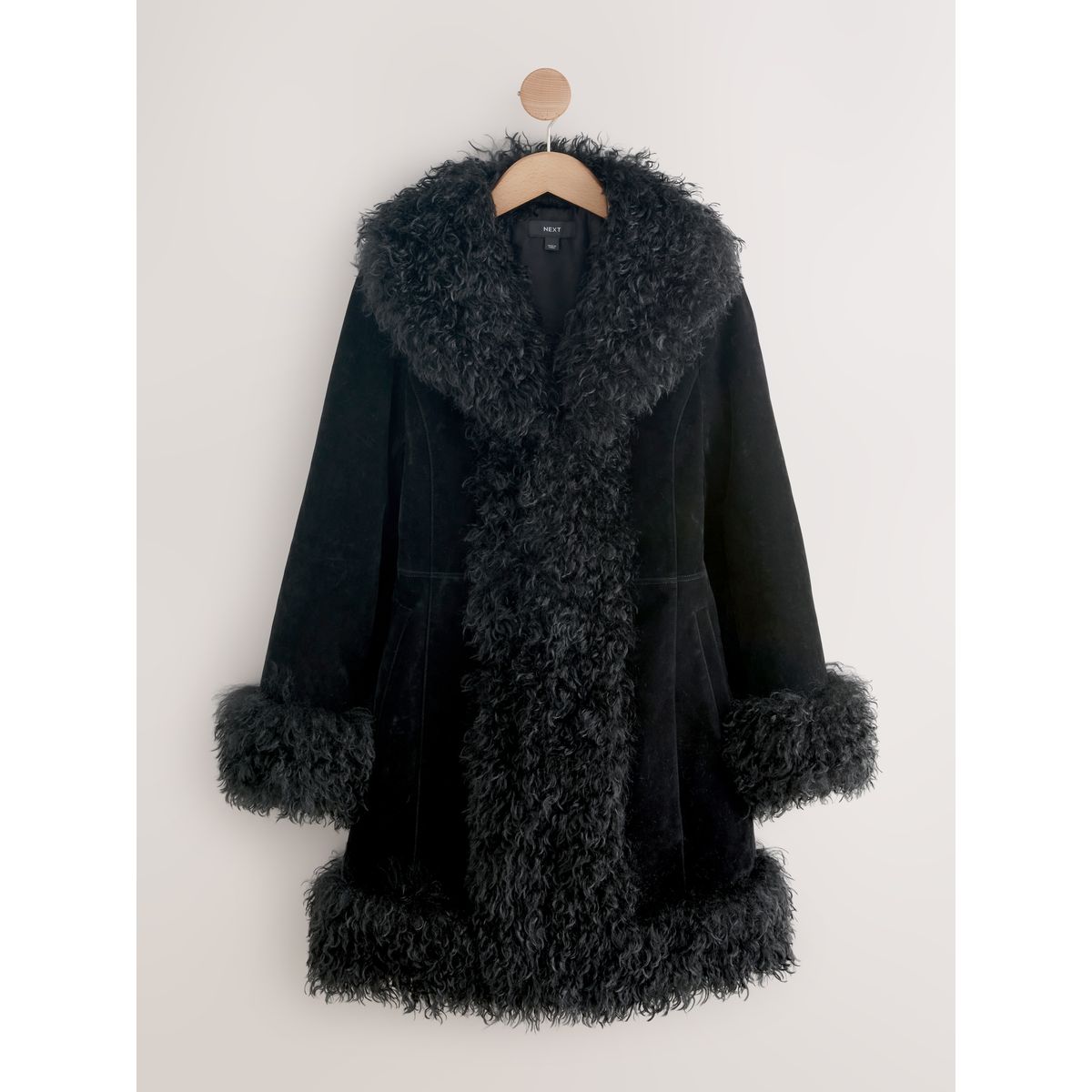 Veste doublée de imitation fourrure penny lane noir, NEXT