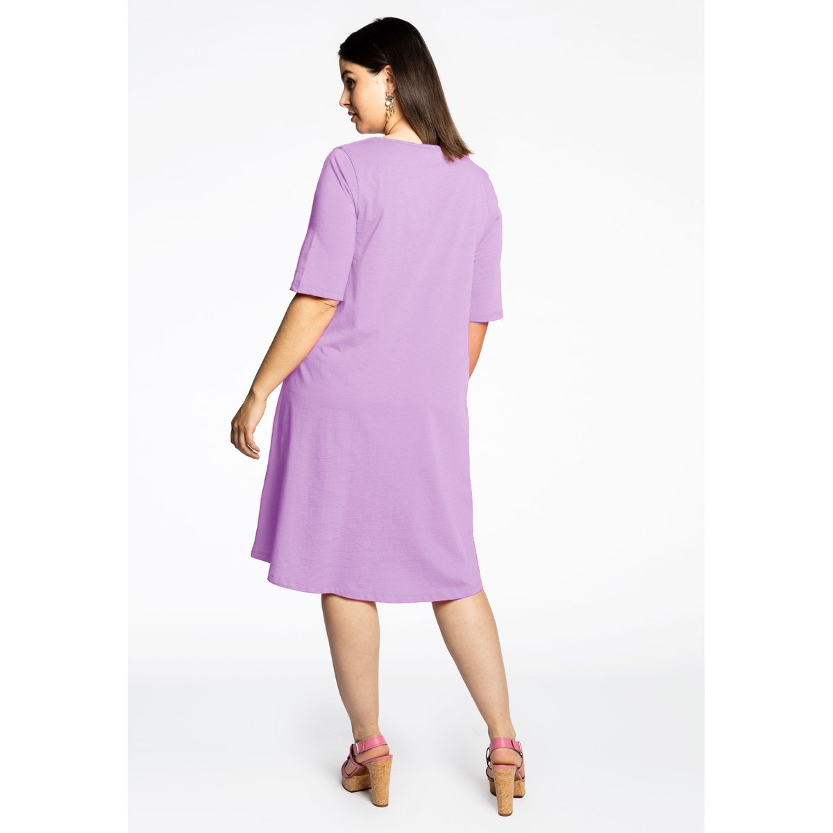 Robe manches courtes violet clair, YOEK