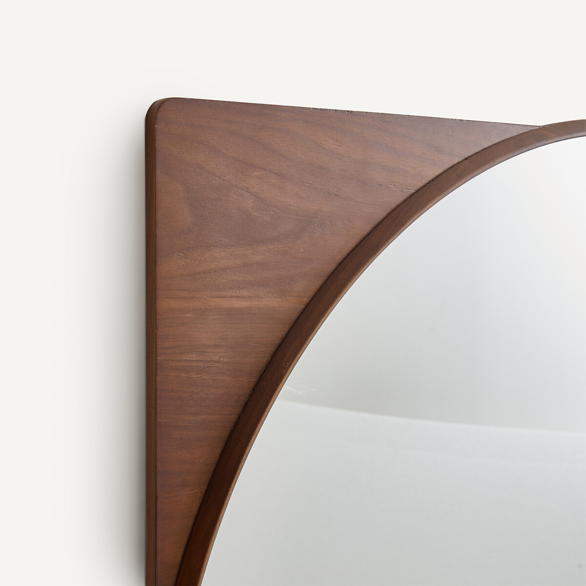 Specchio rotondo con cornice in noce, altezza 90 cm, NOTTERI noce, AM.PM