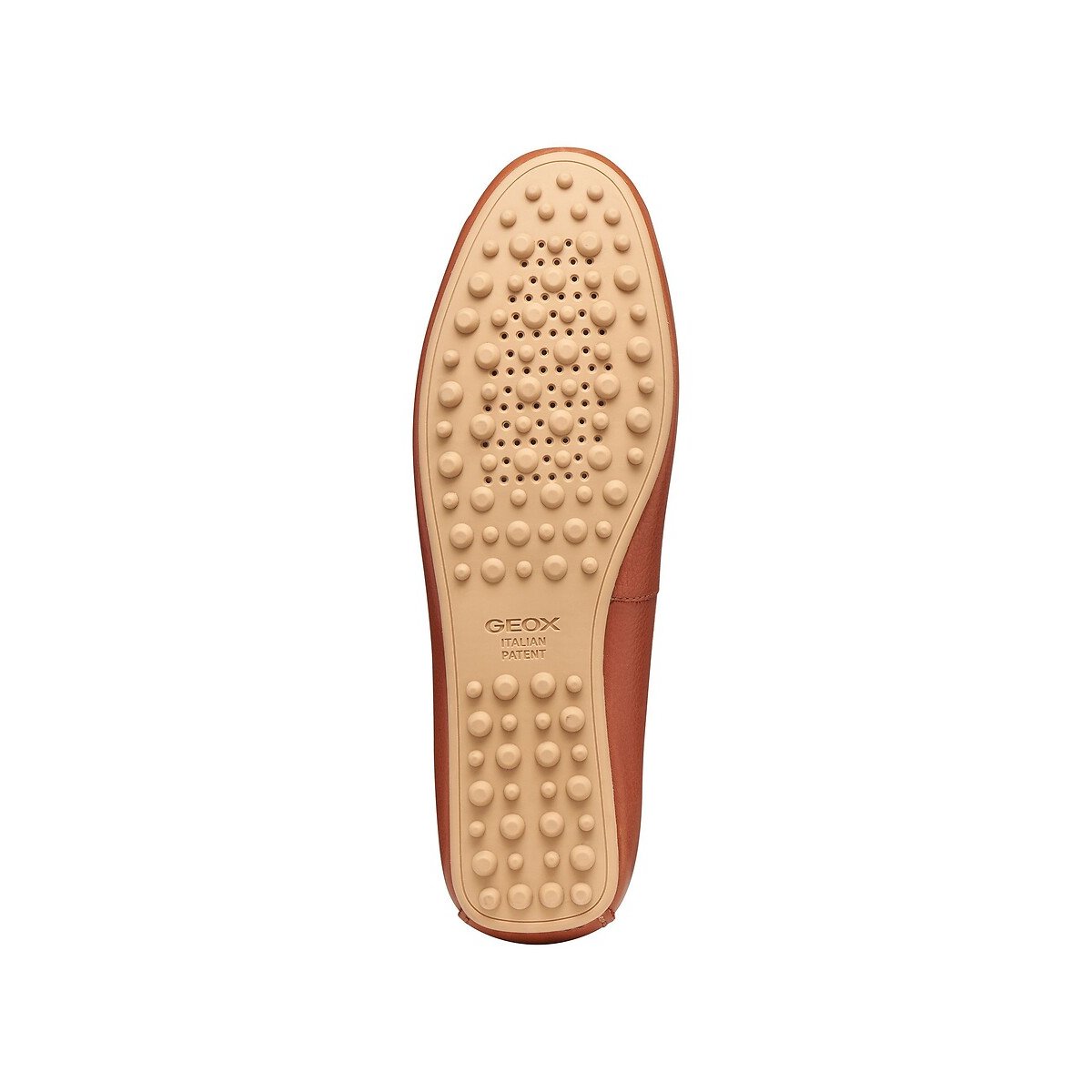 Kalistena Leather Boat Loafers brick red, GEOX