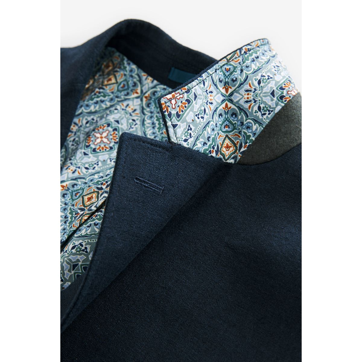 Blazer en lin bleu marine, NEXT