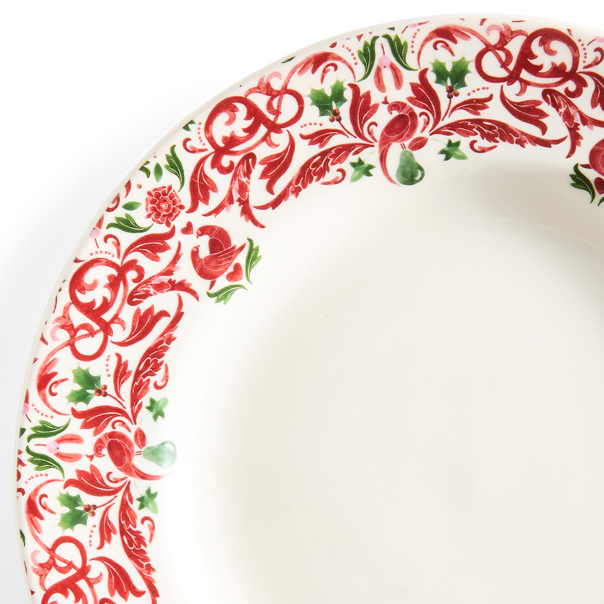 Set of 4 Christmas Tree Yuletide Border Dinner Plate multi-coloured, SPODE