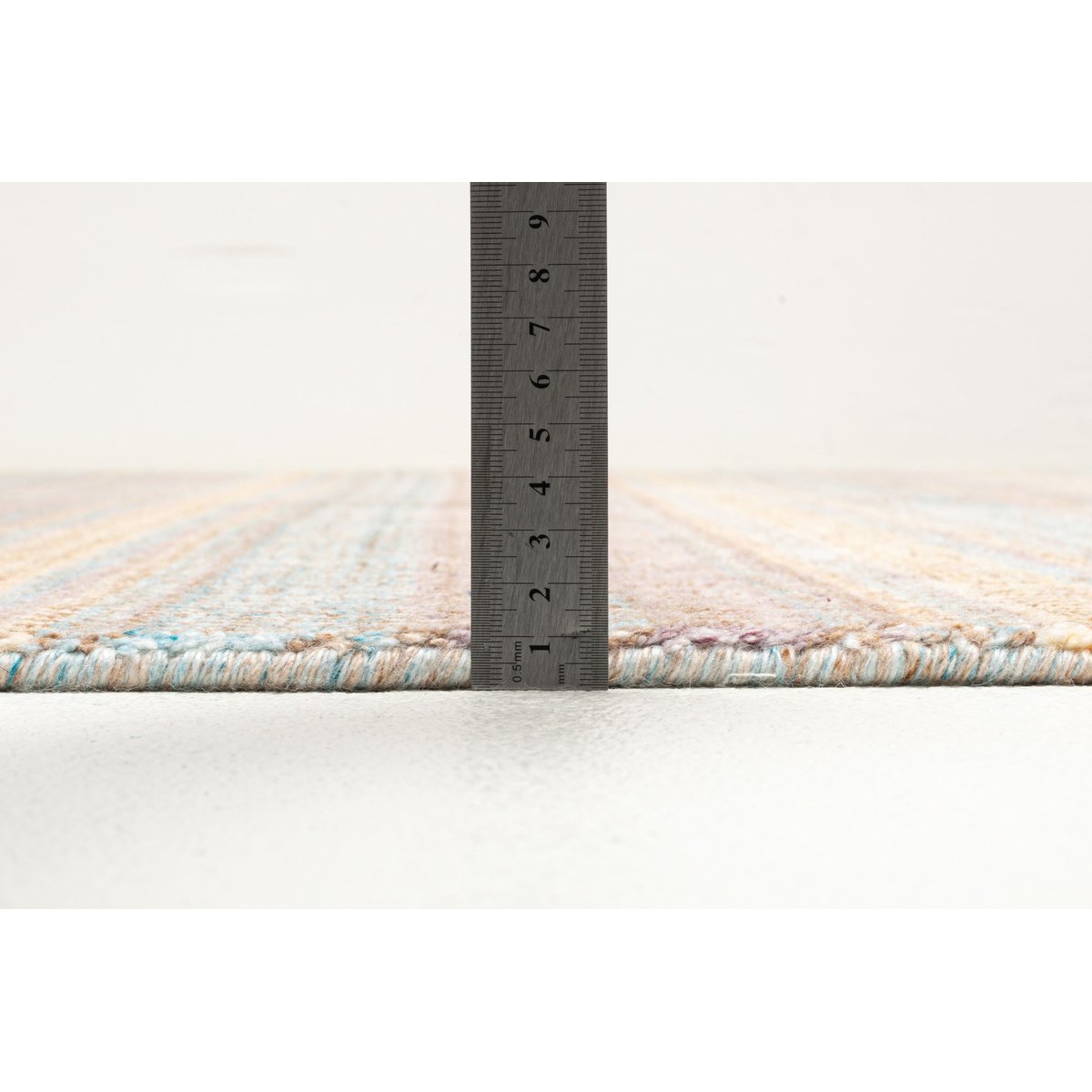 Tapis MYSORE, tufté main, 100% viscose, plat orange multicore, THEKO