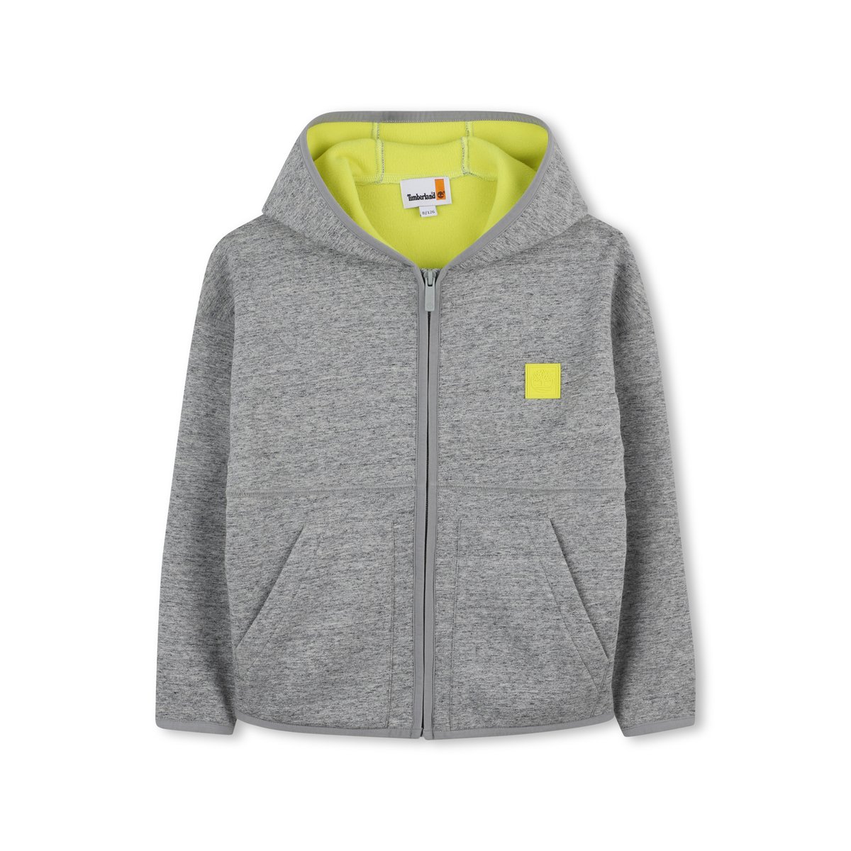 Cardigan con cappuccio gris chine acier, TIMBERLAND