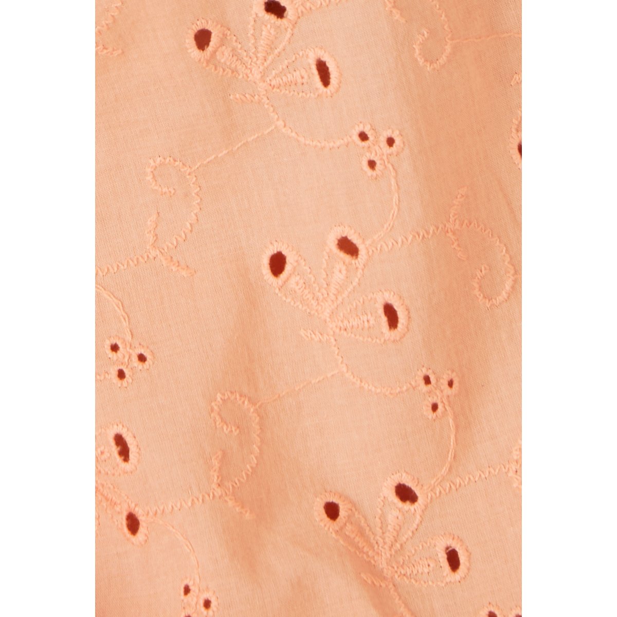 Chemisier broderie anglaise orange pêche, DAMART