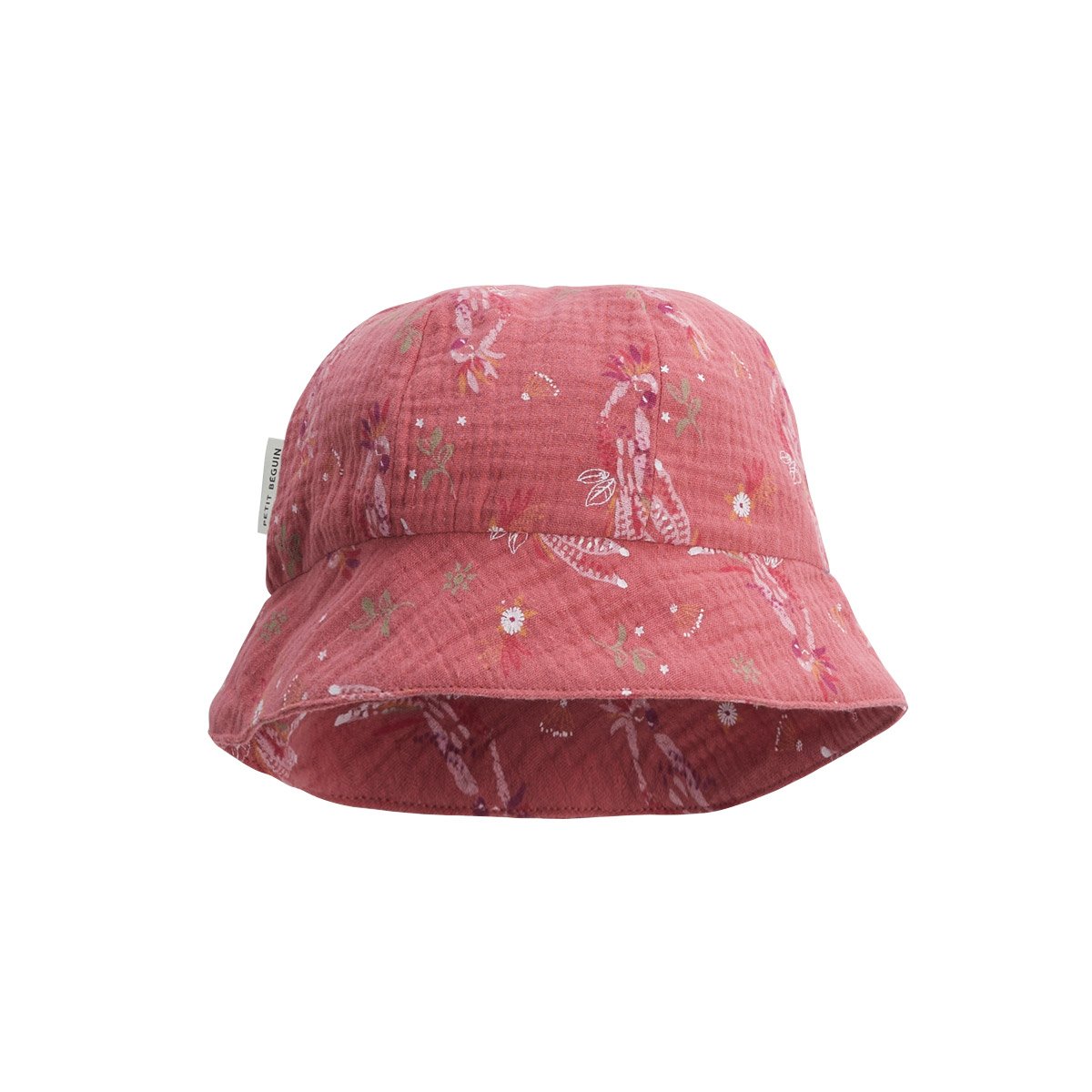 Bob bébé en gaze de coton Fiesta terracotta, PETIT BEGUIN