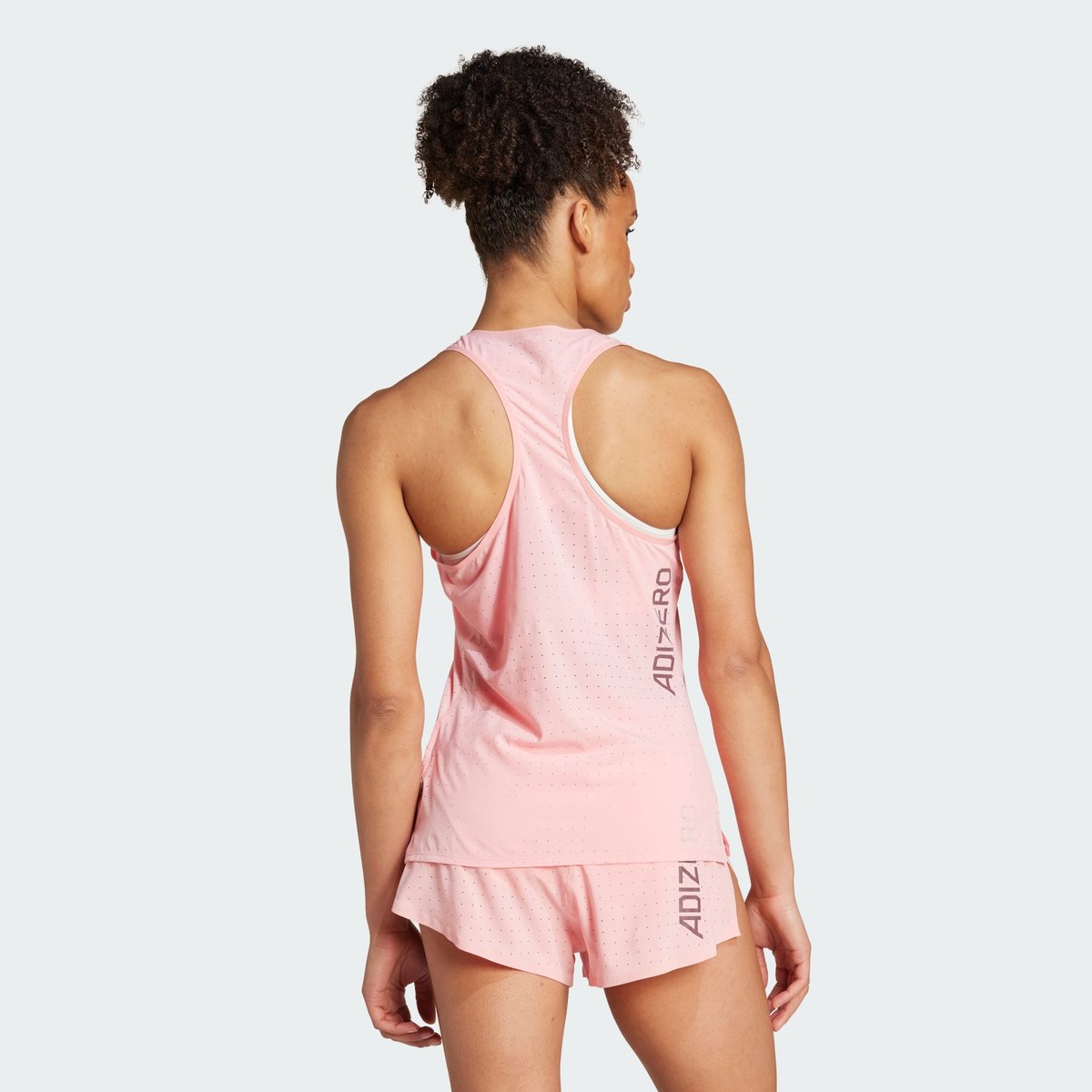 Débardeur de running Adizero semi pink spark, adidas Performance