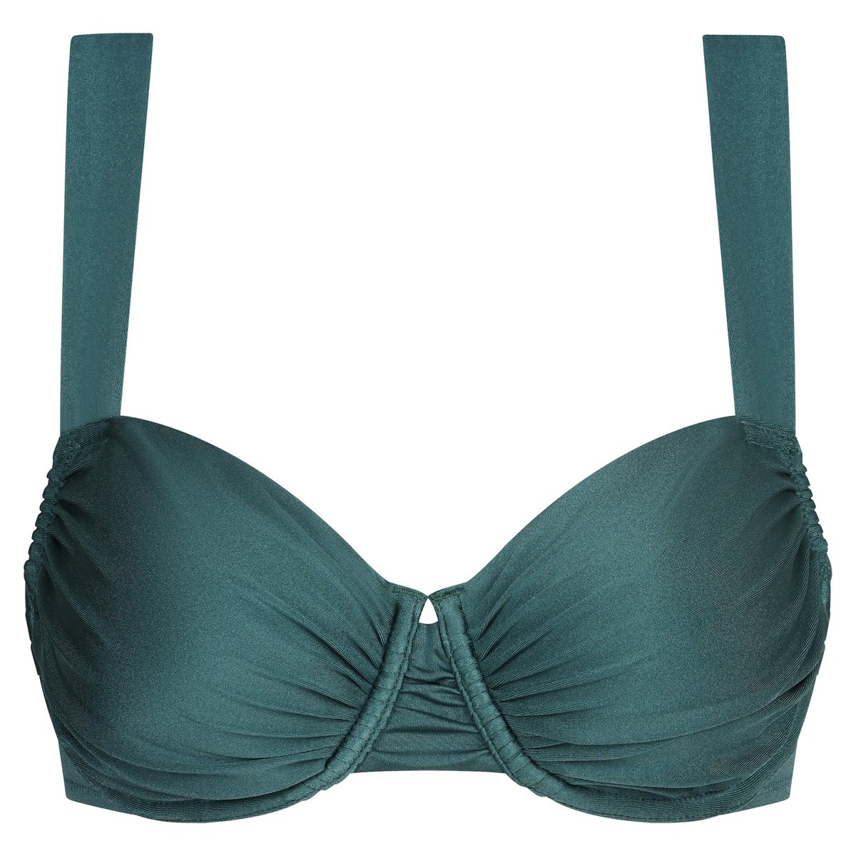 Haut de maillot de bain balconnet avec armatures Glossy vert océan, DIM