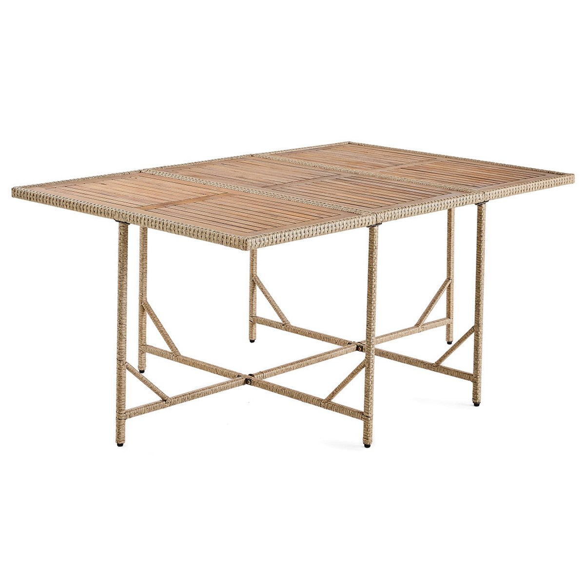 Salon de jardin encastrable 10 places, CUBA beige, BEST MOBILIER