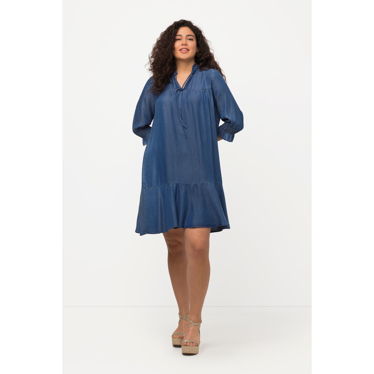 Robe en Lyocell bleu jean, ULLA POPKEN