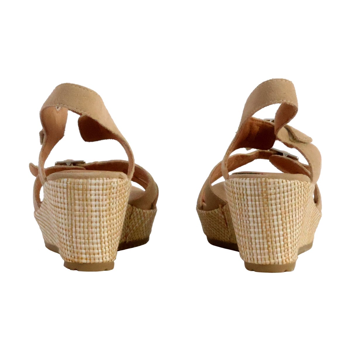 Sandale Compensée Cuir Esabel beige, EMILIE KARSTON
