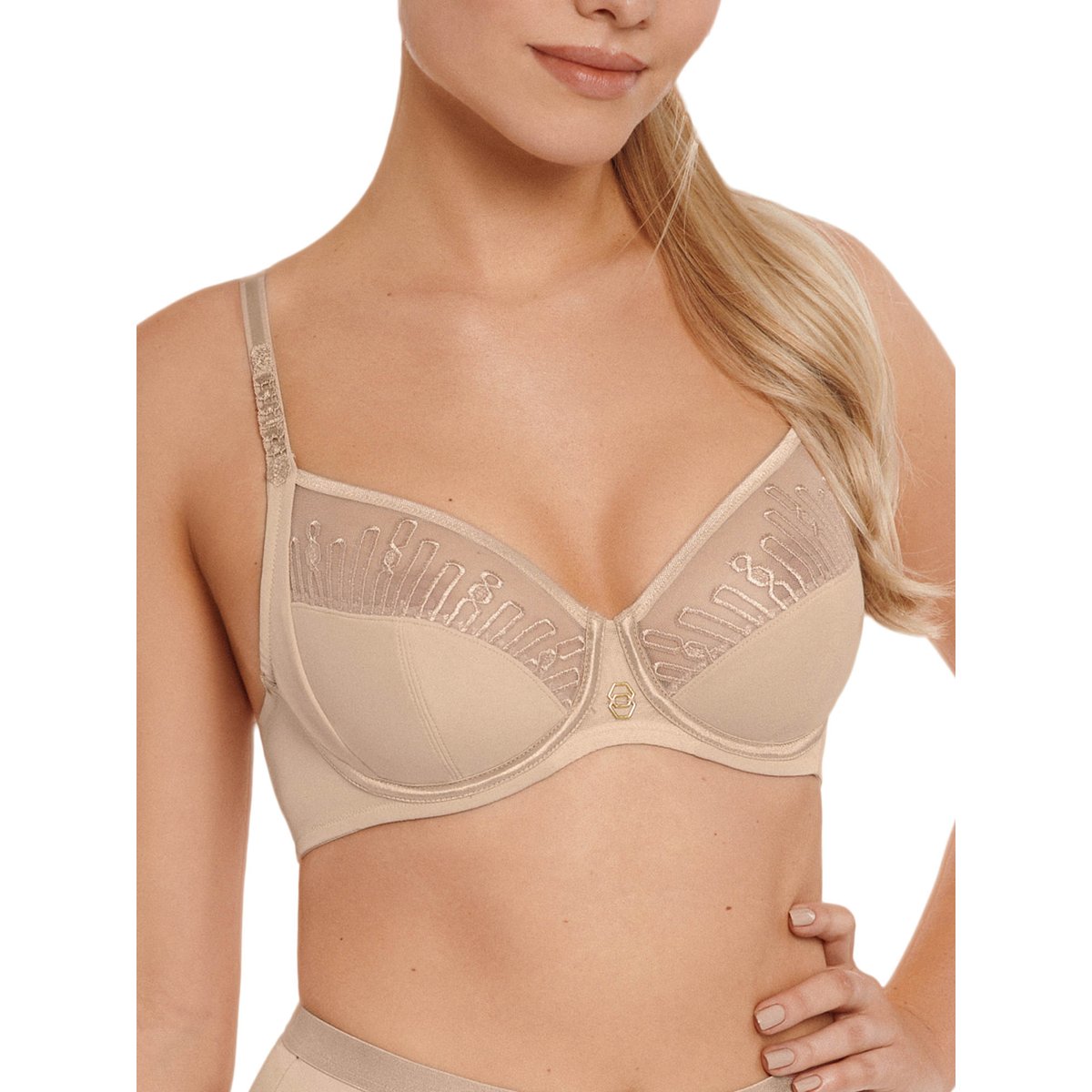Soutien-gorge armaturé Ivonne B à E peau, LISCA