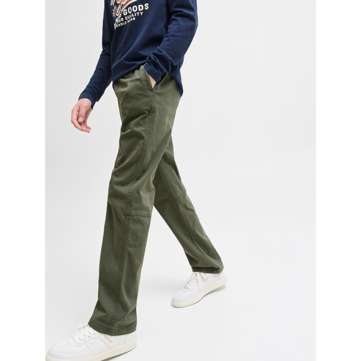 Pantalon Coupe Décontractée olive night, JACK & JONES JUNIOR