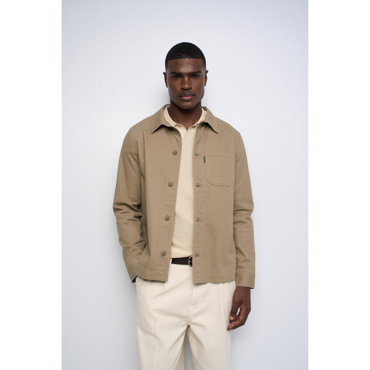 SURCHEMISE COUPE REGULAR beige, SALSA JEANS