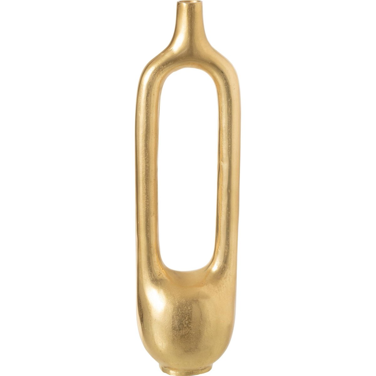 Vase sculpté en aluminium doré, RECOLLECTION