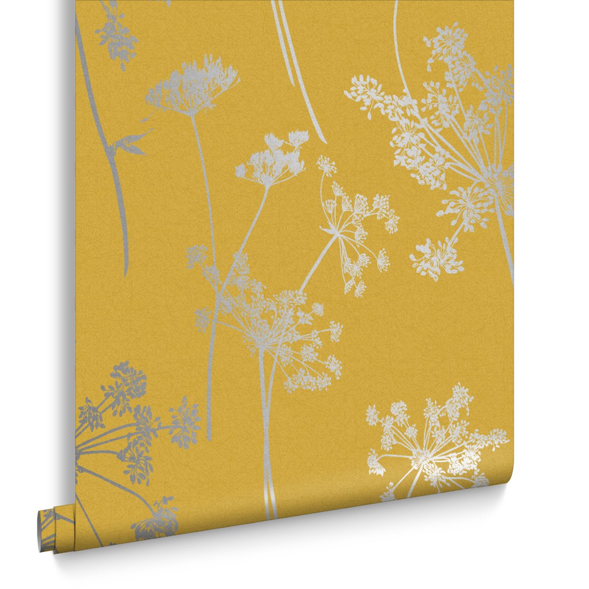 Papier peint Anthriscus Summer jaune, GRAHAM ET BROWN