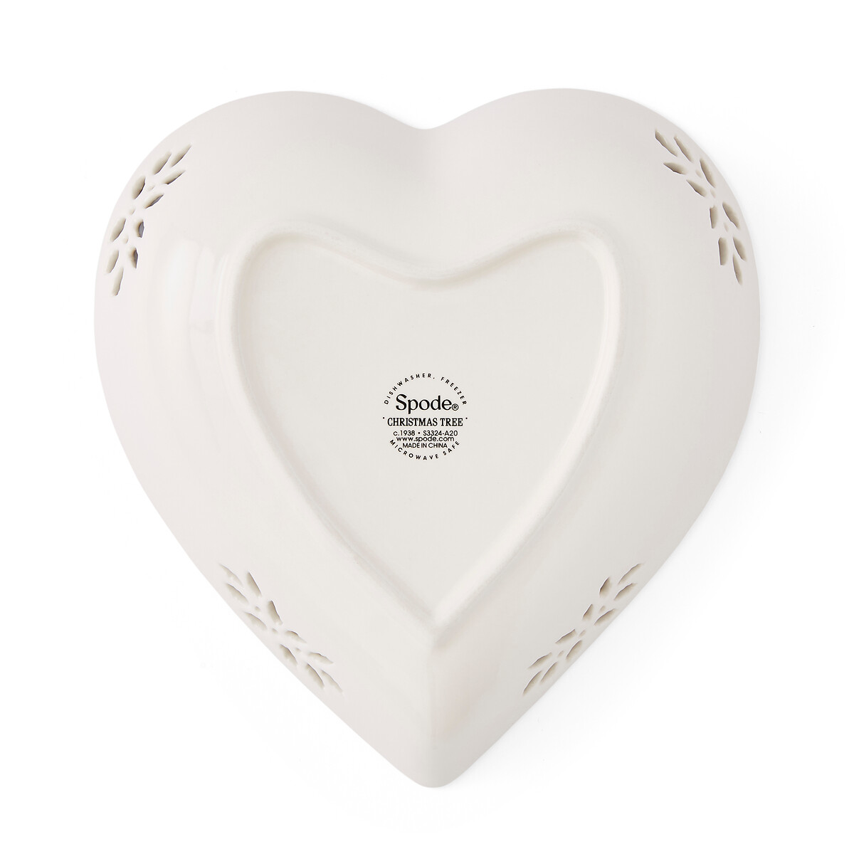 Christmas Tree Pierced Heart Serving Dish green, SPODE