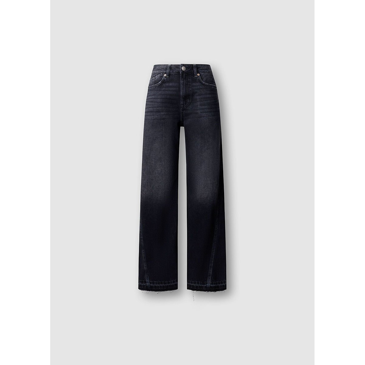 Jean flare taille haute, Belle black denim, PEPE JEANS