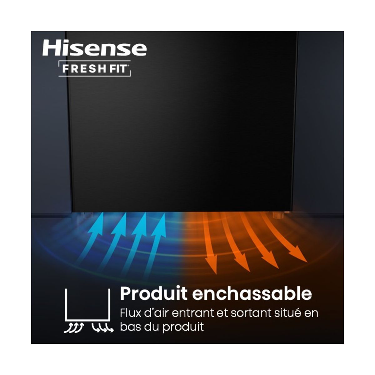 Congélateur armoire FT5K310GSFC FreshFit couleur unique, HISENSE