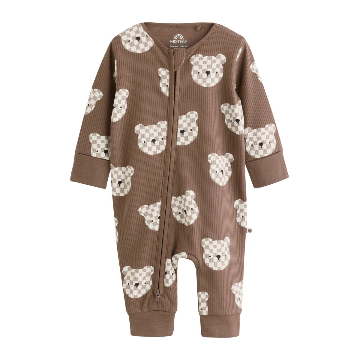 Dors-bien à zip double sens bébé, lot de 4 marron, NEXT