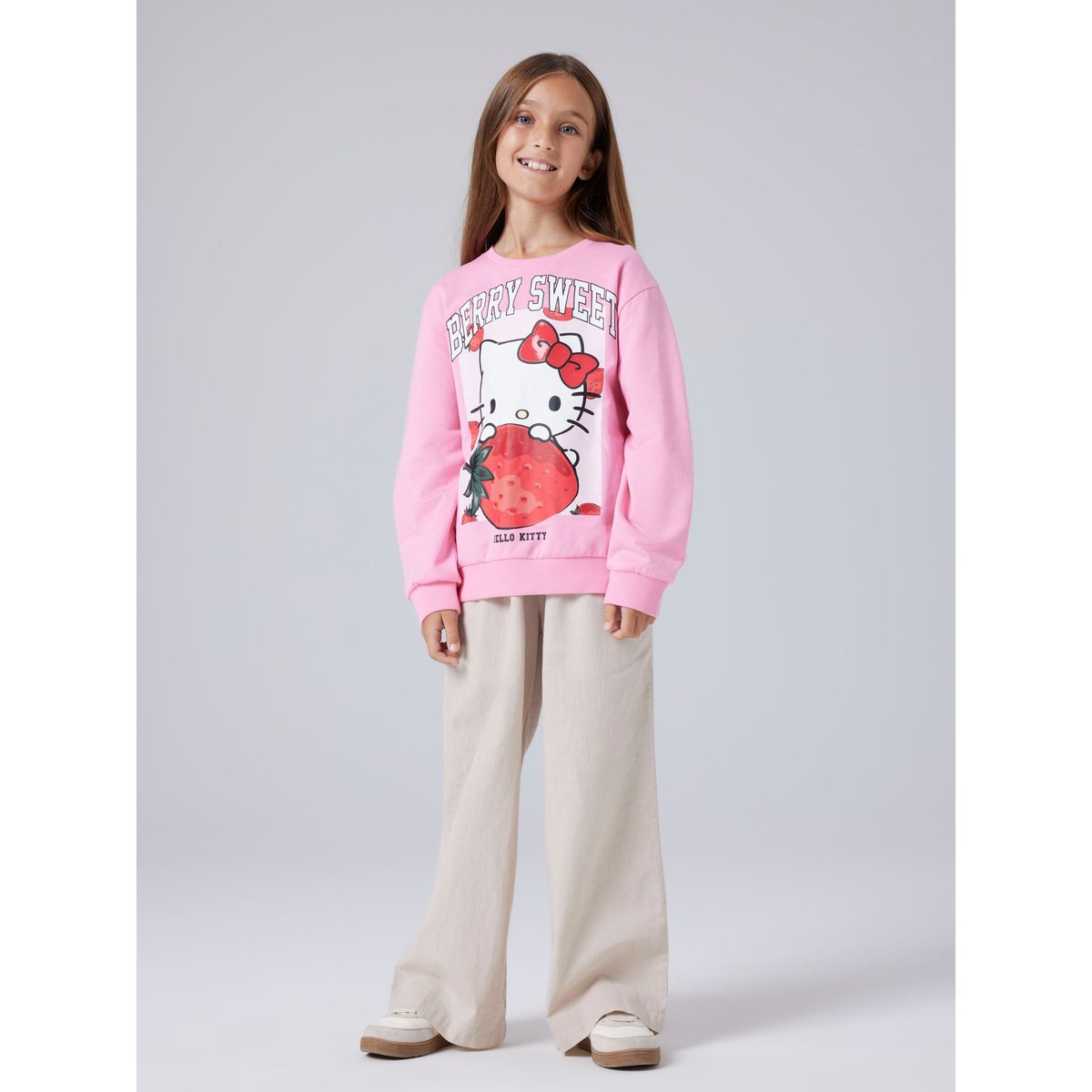Sweat-Shirt rouge - pink drink1, NAME IT