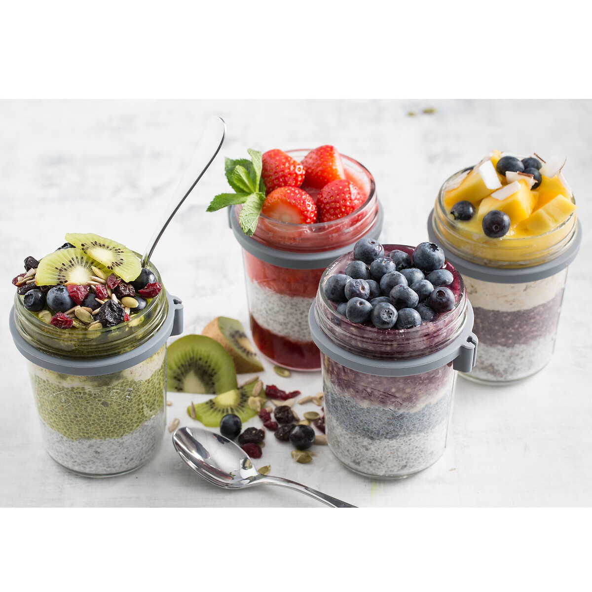 Breakfast Jar Set glass, KILNER