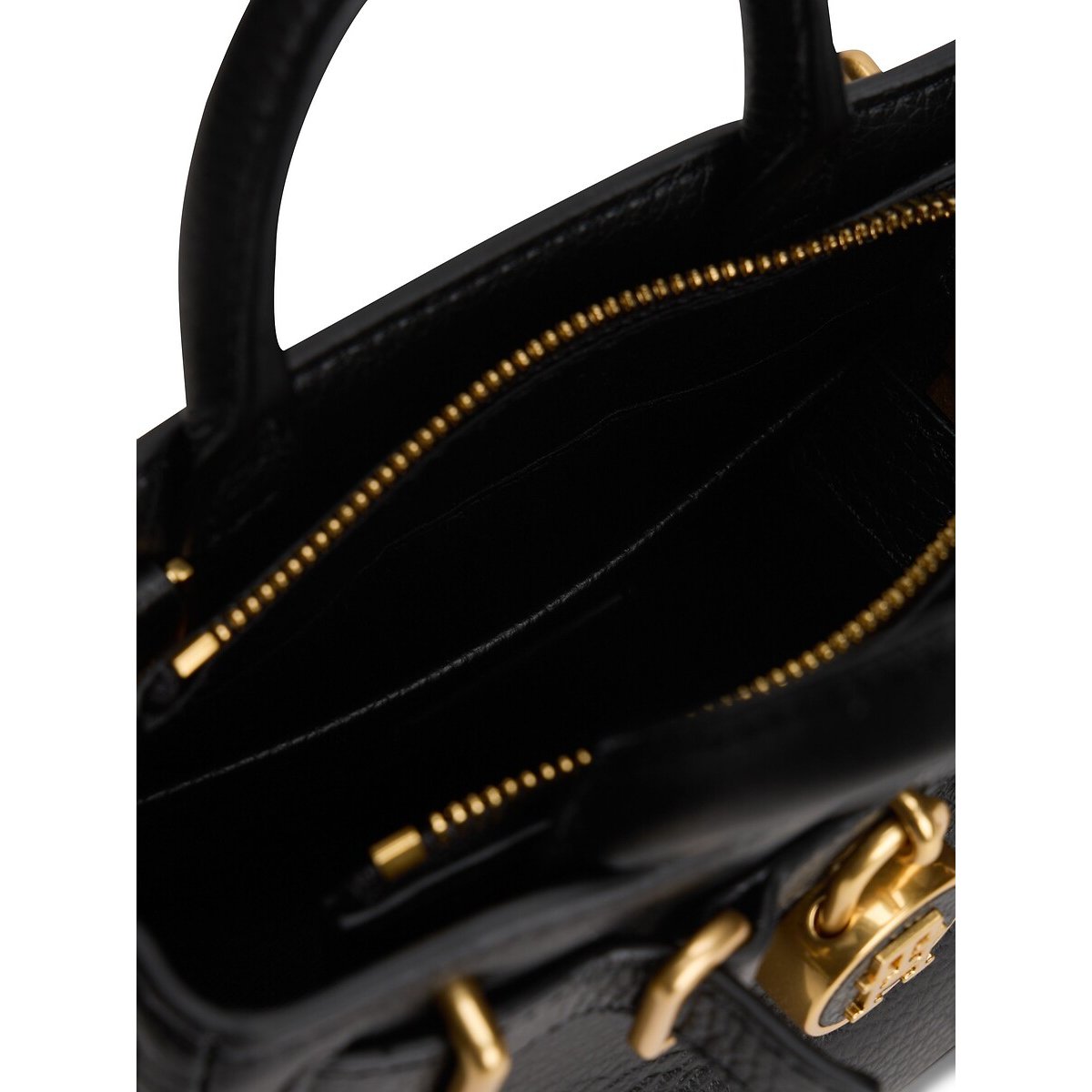 Tote Bag AMERICAN ICON MICRO aus Leder schwarz, TOMMY HILFIGER
