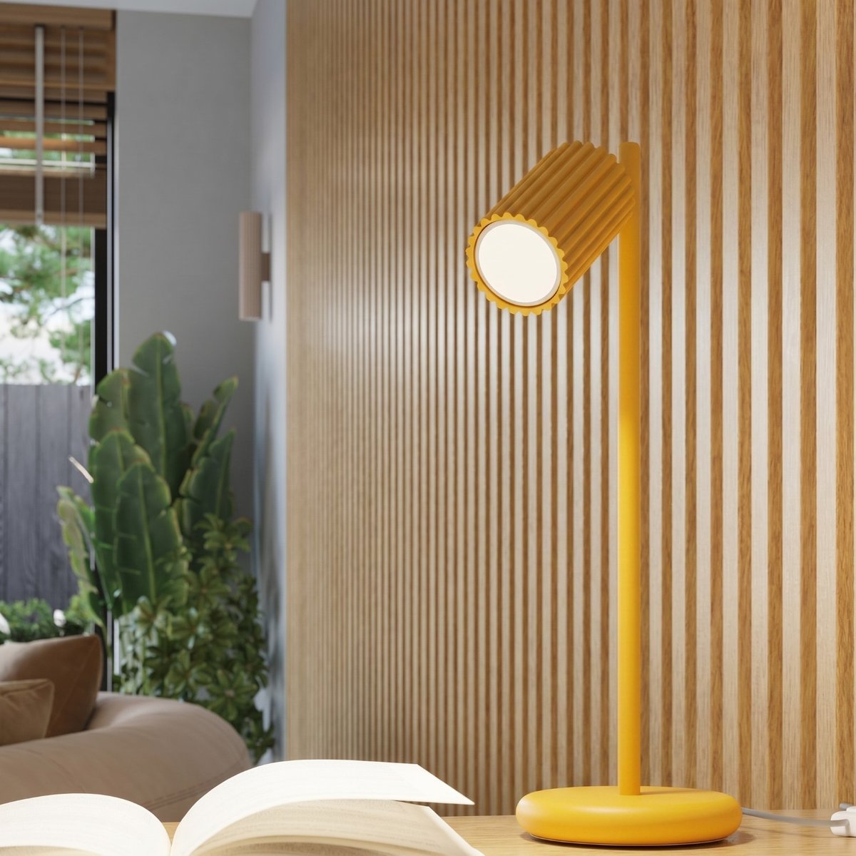 Applique murale Aluminium Jaune GU10 2 KARBON jaune, EDEN