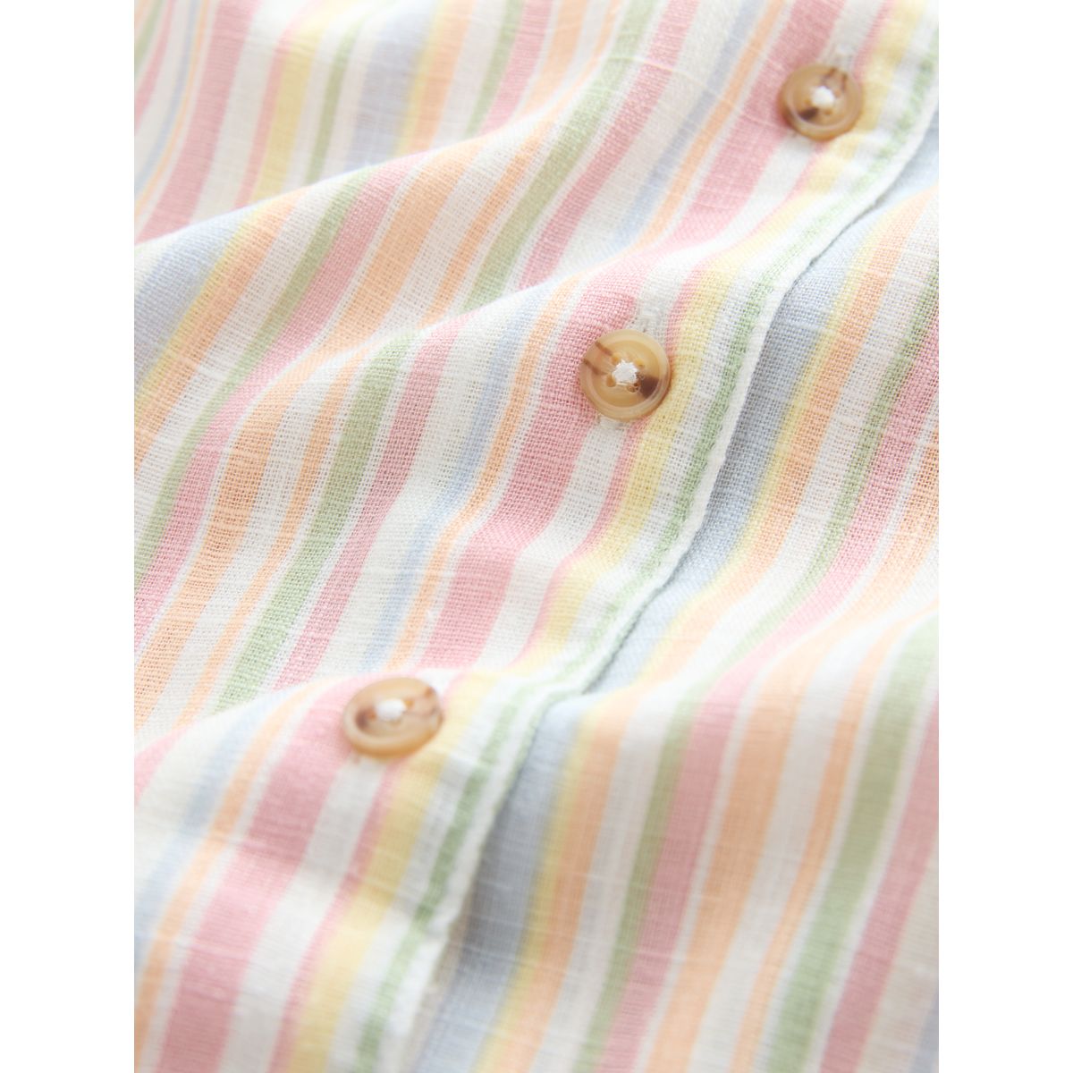 Chemise sans manches avec col à revers et lin rayure pastel, NEXT