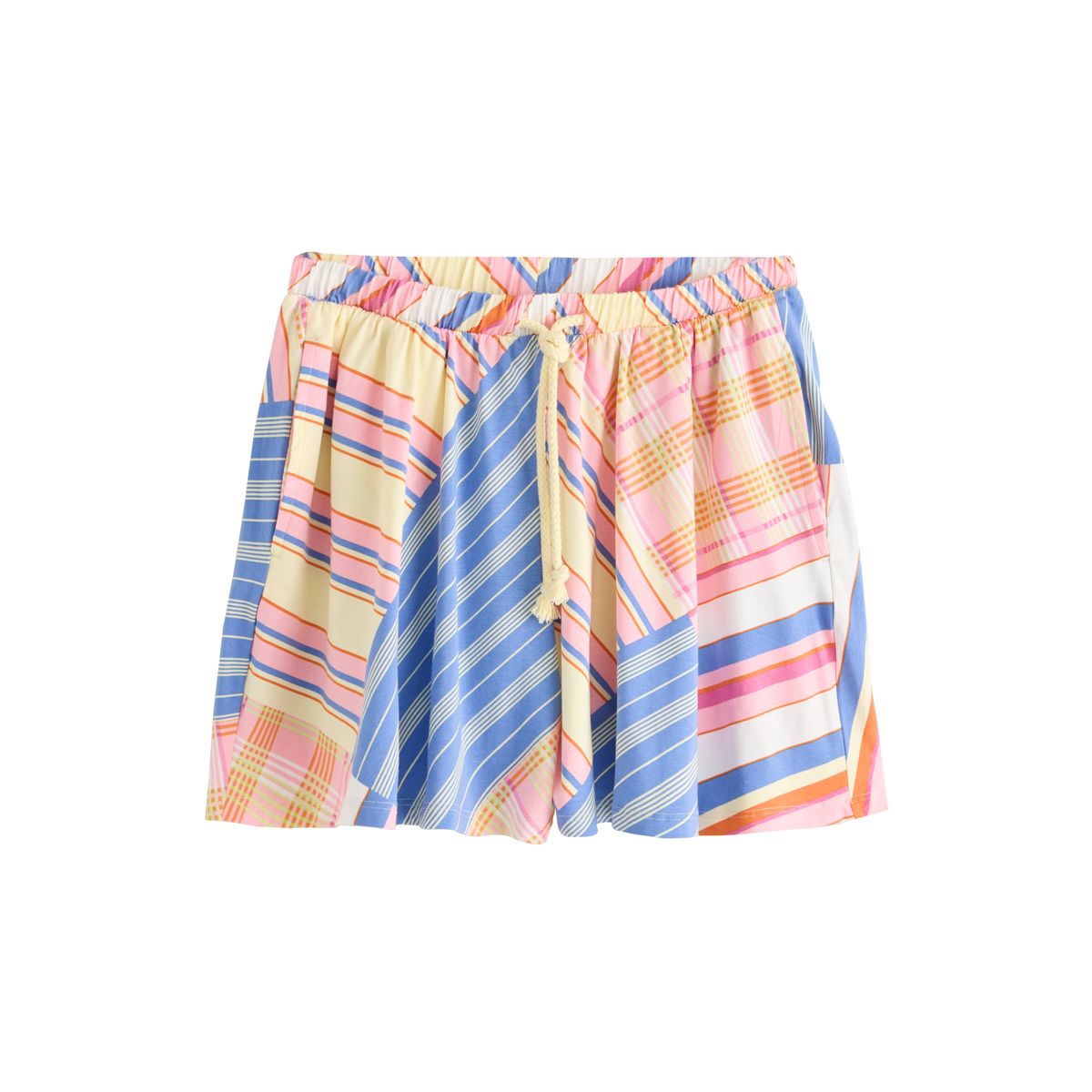 Short en jersey à motif vichy rose/bleu, NEXT