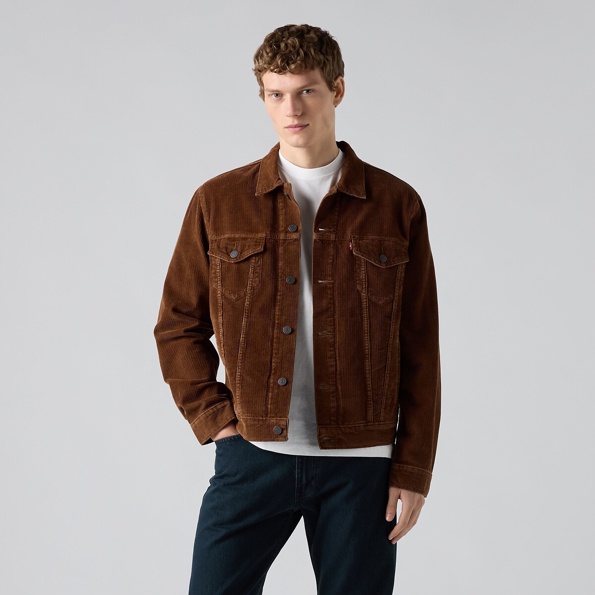 Veste unisexe en jean Trucker marron, LEVI'S