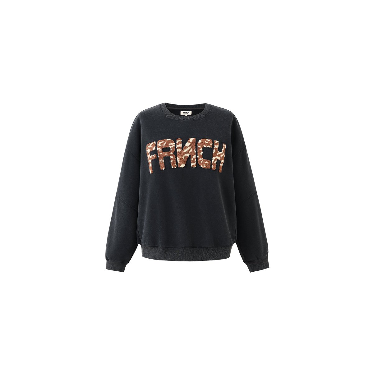 Sweatshirt  en coton TILLEUL anthracite, FRNCH