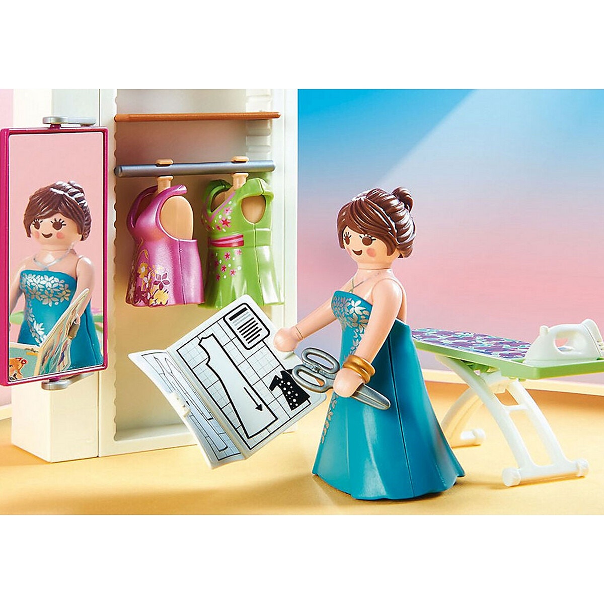 Chambre avec espace couture 70208 multicolore, PLAYMOBIL