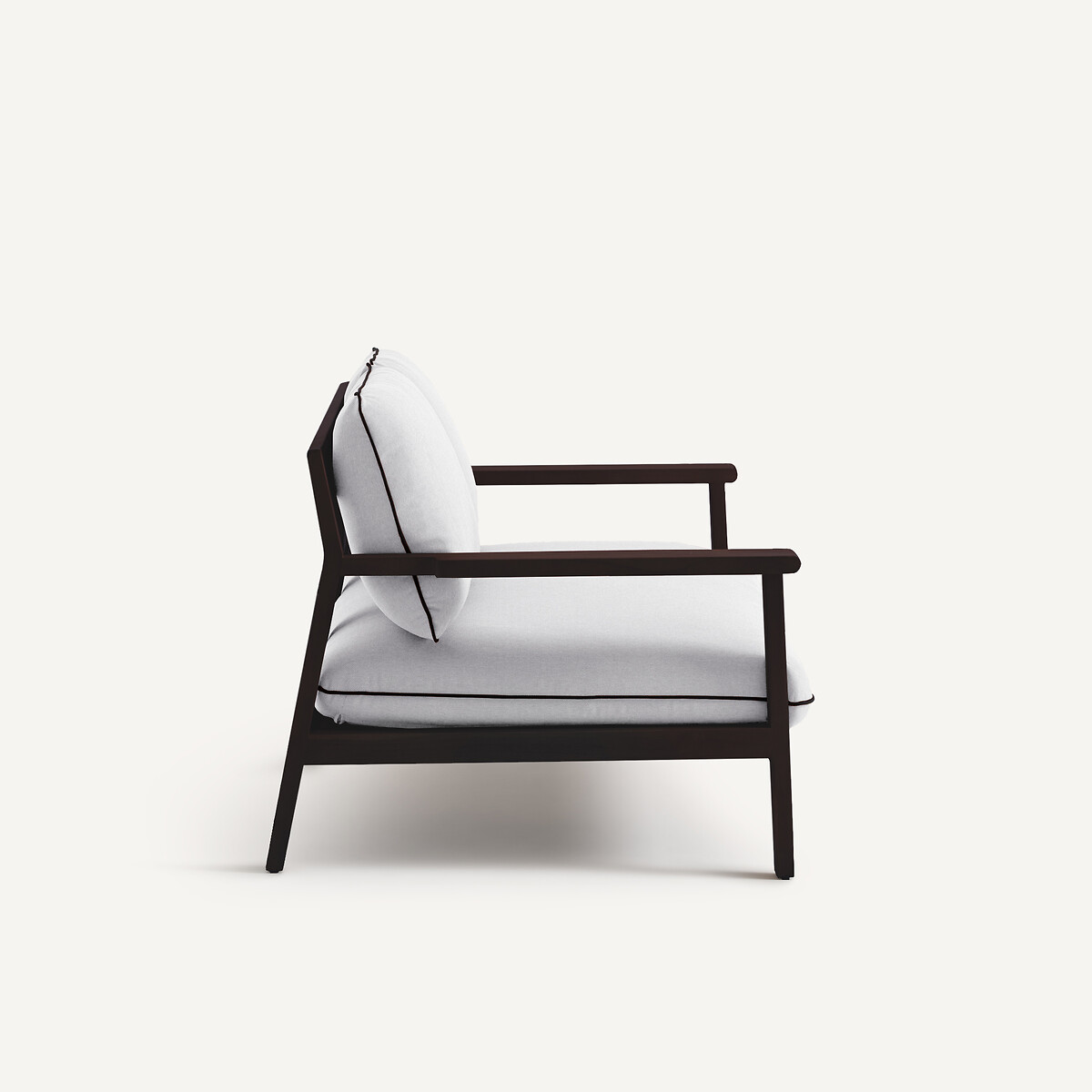 Banquette de jardin 2 places en acacia, Amir craie, AM.PM