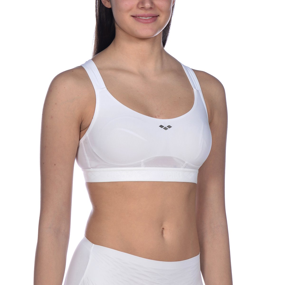 Soutien-gorge de sport Elettra soutien moyen et bonnet C white, ARENA