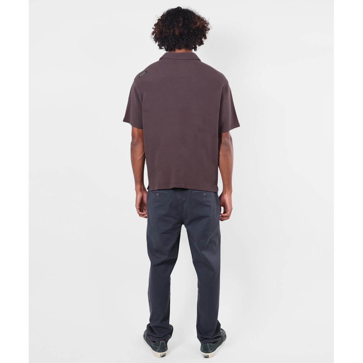 Polo manches courtes WAFFLE raisin, OXBOW