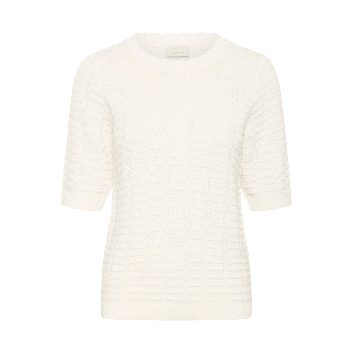 Pullover tricoté blanc, KAFFE