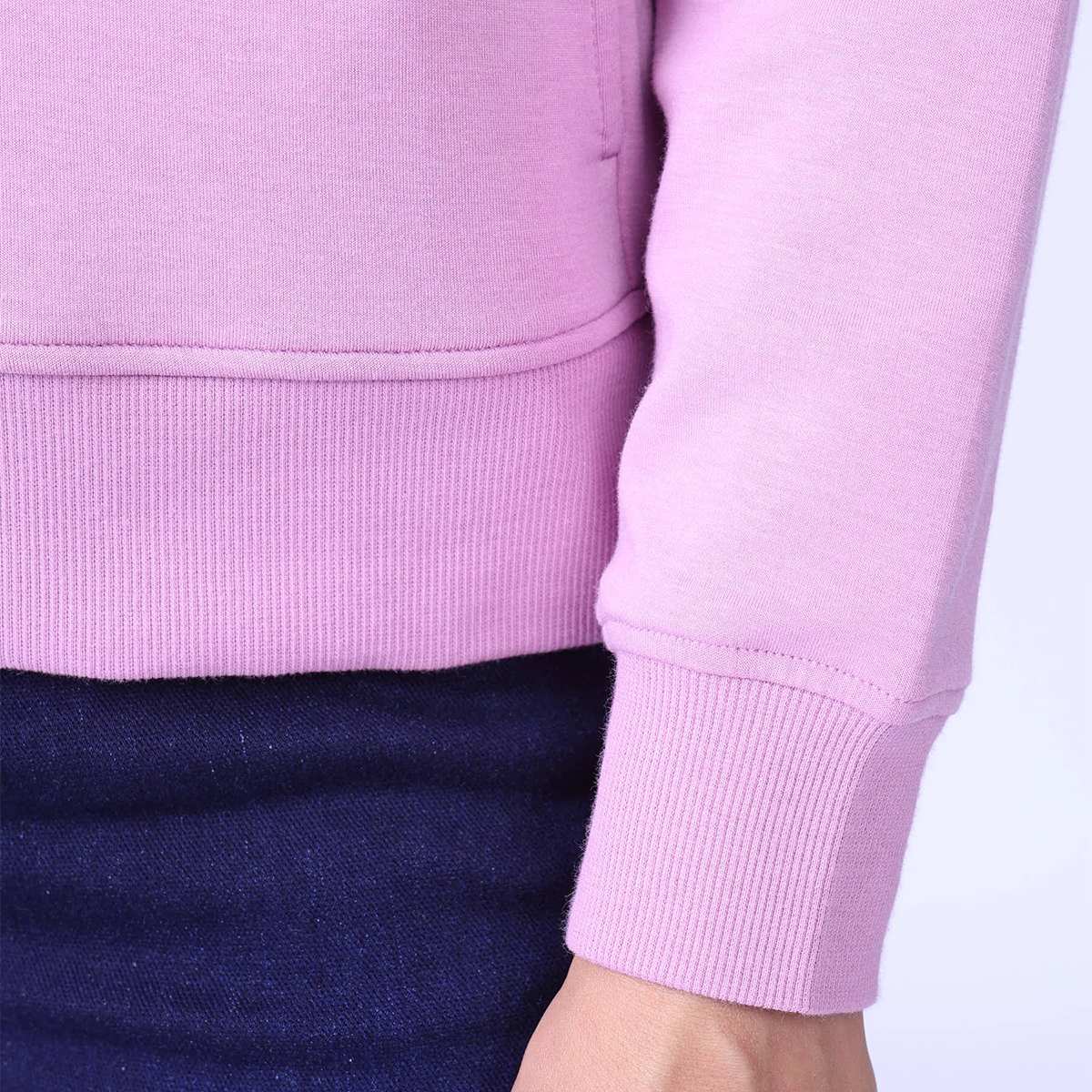 Sweat zippé à capuche Habbie mauve, MISE AU GREEN