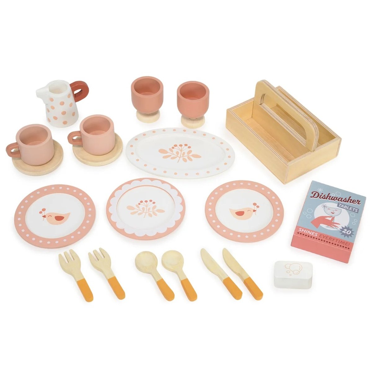 Buffet de cuisine et lave-vaisselle gris, TENDER LEAF TOYS