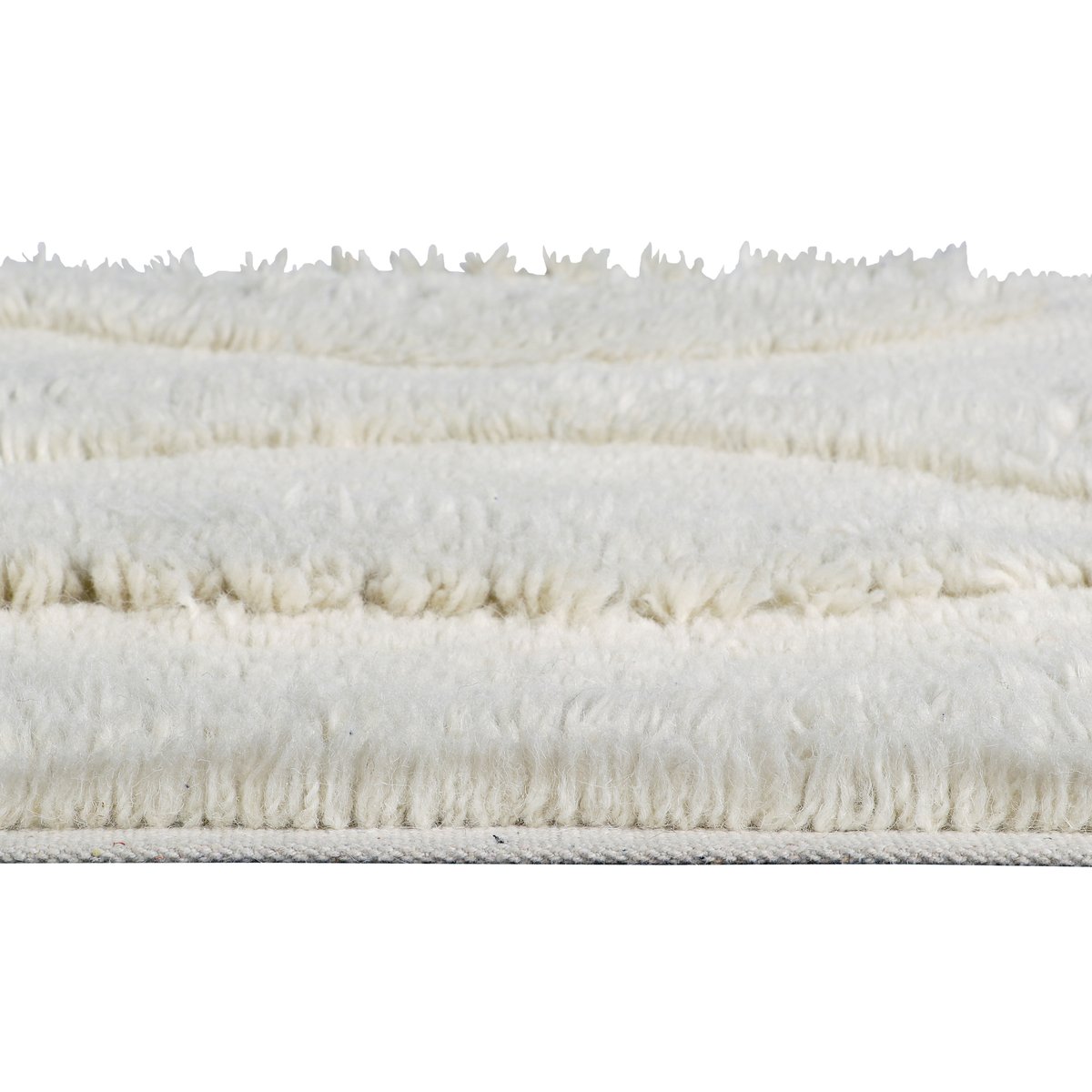 Tapis à laine Rectangulaire BAHARI blanc, LORENA CANALS