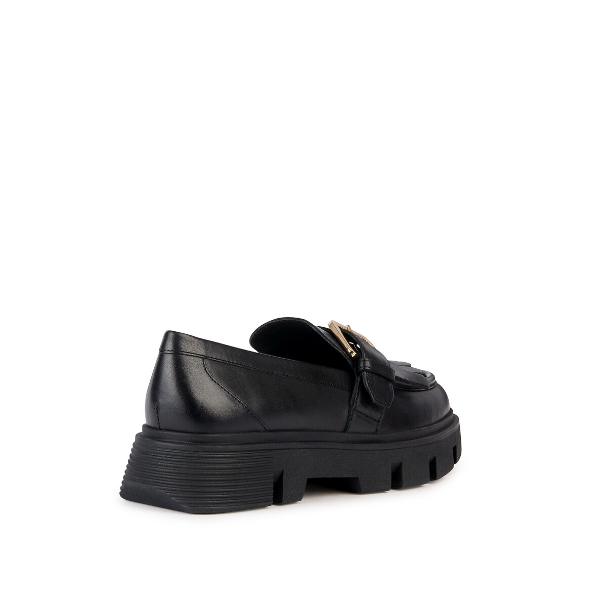 Mocassins cuir respirants Vilde noir, GEOX