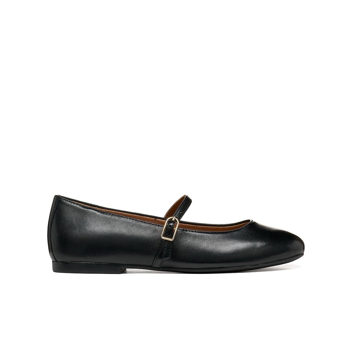 Bailarinas de piel Palmaria negro, GEOX