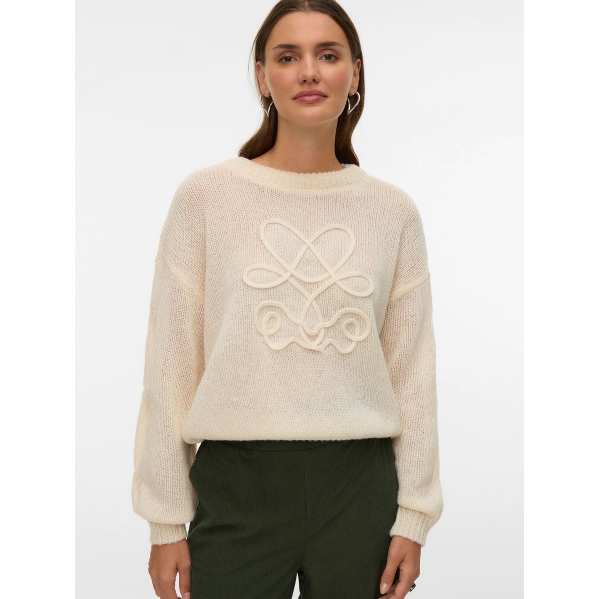 Pull En Maille birch, VERO MODA