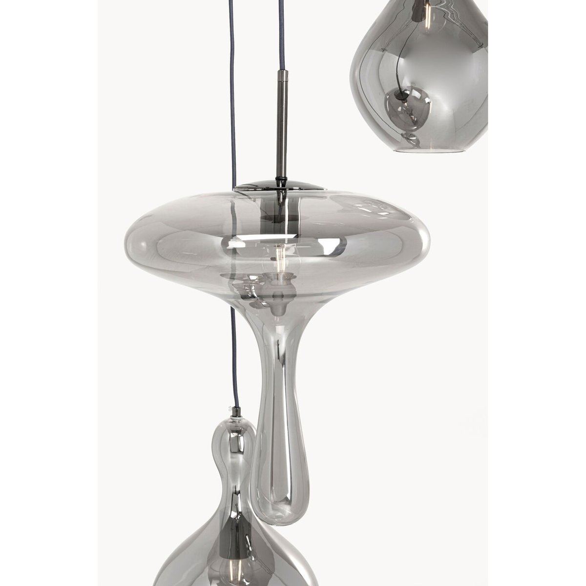 Suspension en verre, GOCCIA gris, KARE DESIGN