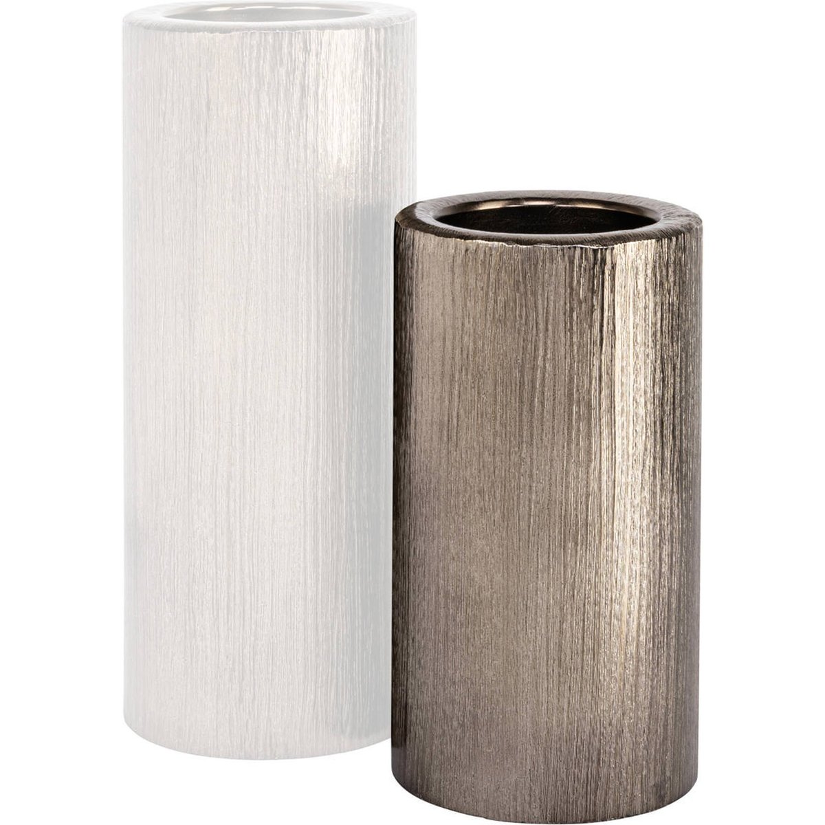 Bougeoir en aluminium finition laiton antique laiton antique, RECOLLECTION